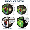 Gift For Couples,Gift For Husband,Gift For Wife,Gift For Boyfriend,Gift For Girlfriend,Love - Mr & Mrs By The Tree - Personalized Window Hanging Suncatcher Ornament