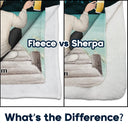 Gift For Couples, Gift For Husband, Gift For Wife, Gift For Boyfriend, Gift For Girlfriend - The Day I Met You Couple Calendar - Personalized Fleece Blanket, Sherpa Blanket