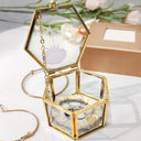 Gift For Yourself, Gift For Women - Birth Month Flowers Bloom Where You're Planted - Personalized Glass Jewelry Box