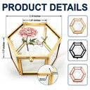 Gift For Yourself, Gift For Women - Birth Month Flowers Bloom Where You're Planted - Personalized Glass Jewelry Box