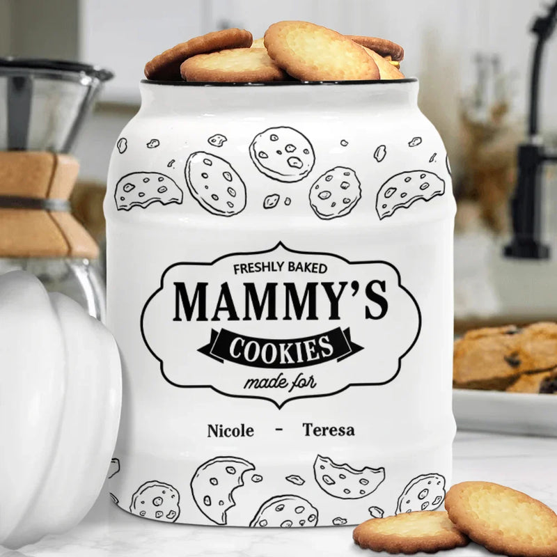 Gift For Mother, Gift For Grandma, Gift For Aunt - Freshly Baked Grandma's Mom's Cookies - Personalized Cookie Jar