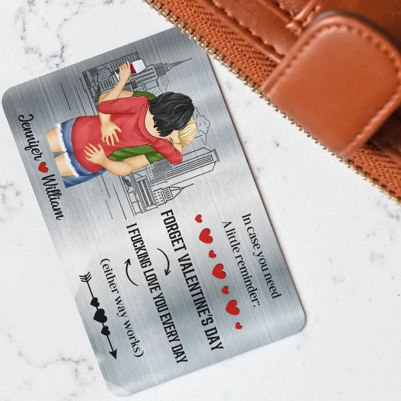 Gift For Couples, Gift For Husband, Gift For Wife, Gift For Boyfriend, Gift For Girlfriend - Sexy Couple You'll Find This Card In A Drawer - Personalized Aluminum Wallet Card
