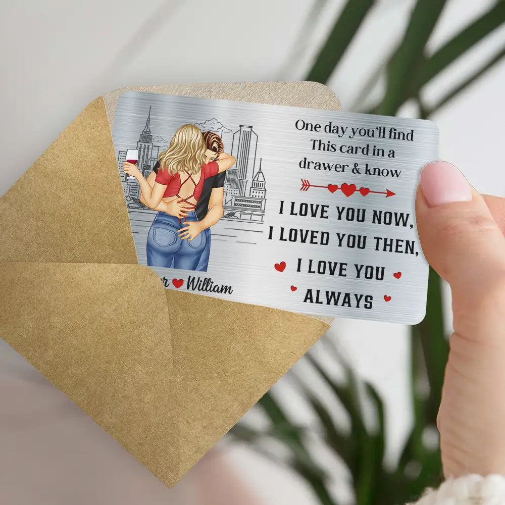 Gift For Couples, Gift For Husband, Gift For Wife, Gift For Boyfriend, Gift For Girlfriend - Sexy Couple You'll Find This Card In A Drawer - Personalized Aluminum Wallet Card