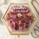 Gift For Mother,Gift For Grandma,Love - Grandma's Garden Birth Flower - Personalized Glass Jewelry Box