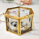 Gift For Mother,Gift For Grandma,Love - Grandma's Garden Birth Flower - Personalized Glass Jewelry Box