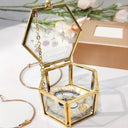 Gift For Mother,Gift For Grandma,Love - Grandma's Garden Birth Flower - Personalized Glass Jewelry Box