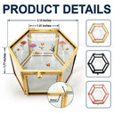 Gift For Mother,Gift For Grandma,Love - Grandma's Garden Birth Flower - Personalized Glass Jewelry Box