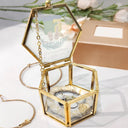 Gift For Daughter, Mom, Daughters - My Daughter Never Forget That I Love You Forever - Personalized Glass Jewelry Box
