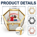 Gift For Daughter, Mom, Daughters - My Daughter Never Forget That I Love You Forever - Personalized Glass Jewelry Box
