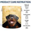 Dog Lovers, Dog Mom, Dog Dad, Pet Mom, Pet Dad - Dog Toys - Personalized Laundry Basket, Storage Basket