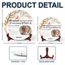 Memorial, Gift For Mother, Family - Custom Photo Calendar The Moment Your Heart Stopped - Personalized Ceramic Plate