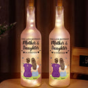 Gift For Mother, Gift For Women, Mom - Daughters (Adult), Happy - The Love Between A Mother & Daughter - Personalized Bottle Light