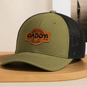 Gift For Father,Gift For Grandpa - Forest Cool Dad Papa Grandpa The Man The Myth The Legend - Personalized Leather Patch Hat