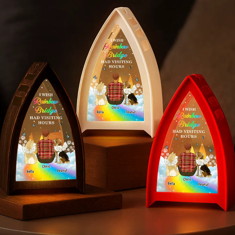 Pet Lovers,Memorial,Pet Mom,Pet Dad,Cat Lovers,Cat Mom,Cat Dad,Dog Lovers,Dog Mom,Dog Dad,Sad,Gift For Women,Gift For Men,Christmas,Dog Couple,Cat Couple,Pet Couple - Memorial Dog Cat When Tomorrow Starts Without Me - Personalized Tabletop Lantern Light