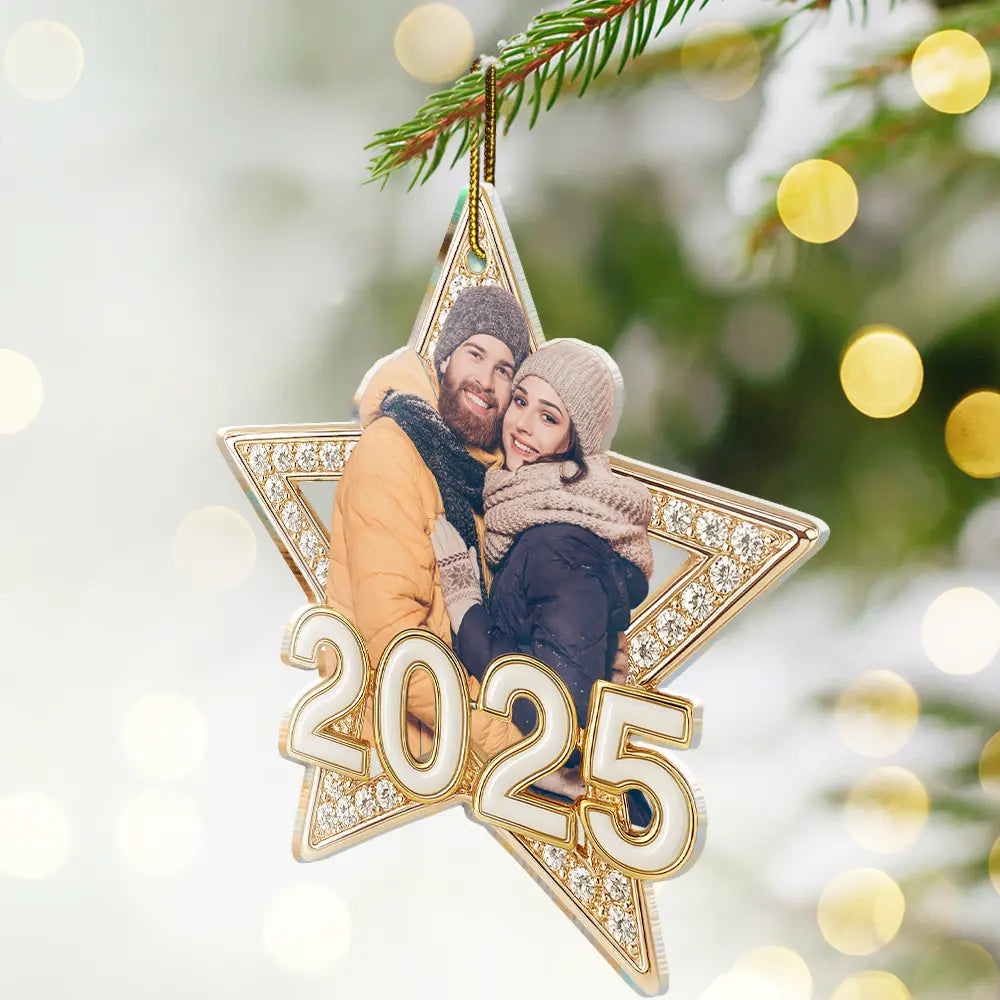 Christmas,Family,Gift For Sibling,Happy - Custom Photo Family Siblings Best Friends Makes Christmas Truly Bright - Personalized Custom Shaped Acrylic Ornament
