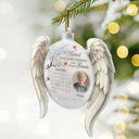Christmas,Family,Memorial,Sad - Custom Photo Calendar The Moment Your Heart Stopped Memorial - Personalized Custom Shaped Acrylic Ornament