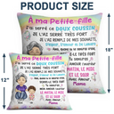 Gift For Kids,Gift For Grandkids,Gift For Daughter,Gift For Son,French,Non-Eng,Vector,Cozy - Grand-Mère Et Petit-Enfant J’ai Serré Ce Doux Coussin - Coussin Personnalisé