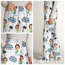 Custom Photo,French,Family,Non-Eng,Playful,Cut-Face Photo - Photo Personnalisable Meilleur Papa Maman Du Monde - Pantalon De Pyjama Personnalisé Pour Enfant