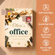 Christmas,Custom Text,Duck,Farm,Gift For Colleagues,Humorous,Pet Lovers - Custom Name Office Coworker Colleague - Personalized Christmas Countdown Advent Calendar