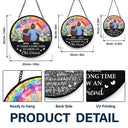 Happy,Gift For Bestie,Old Best friends,Gift For Sisters - It Takes A Long Time To Grow An Old Friend Friendship - Personalized Stained Glass Window Hanging Suncatcher