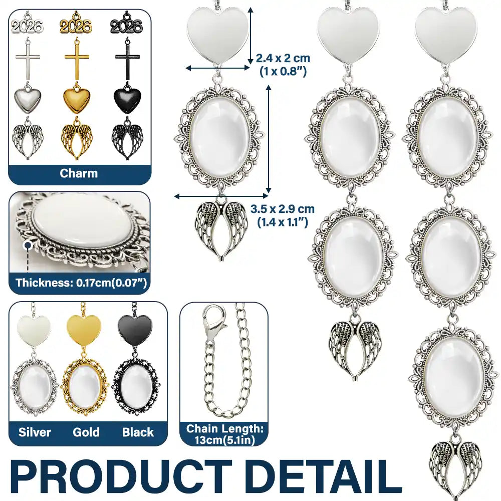 Custom Photo Graduation Walking Beside You Memorial - Personalised Graduation Tassel Charm