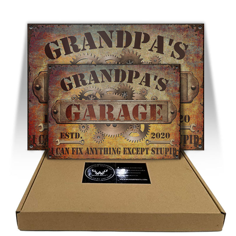 Garage I Can Fix Anything - Personalized Custom Classic Metal Signs