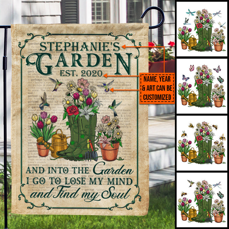 Garden Dictionary Lose My Mind Find My Soul Custom Flag