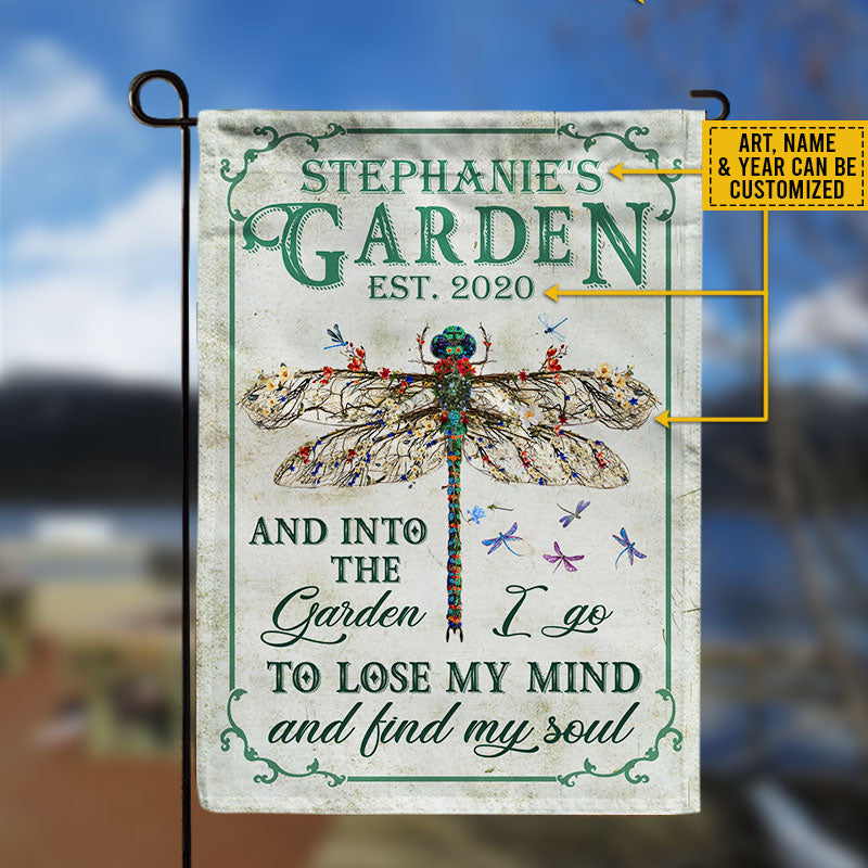 Garden Floral Art Find My Soul Custom Flag