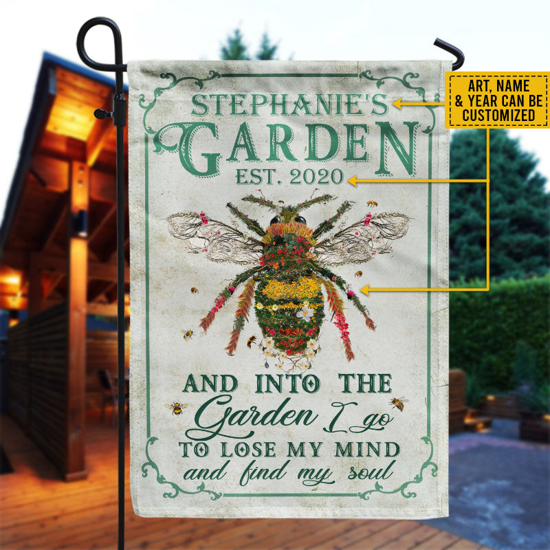 Garden Floral Art Find My Soul Custom Flag