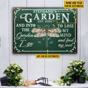 Garden Floral Art Find My Soul Green Custom Classic Metal Signs
