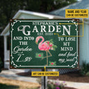 Garden Floral Art Find My Soul Green Custom Classic Metal Signs