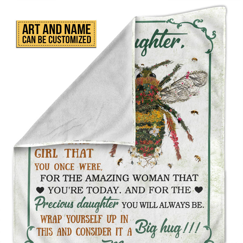 Garden Gift For Daughter Granddaughter Niece Floral Art Even When Custom Blanket