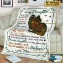 Garden Gift For Daughter Granddaughter Niece Floral Art Even When Custom Blanket