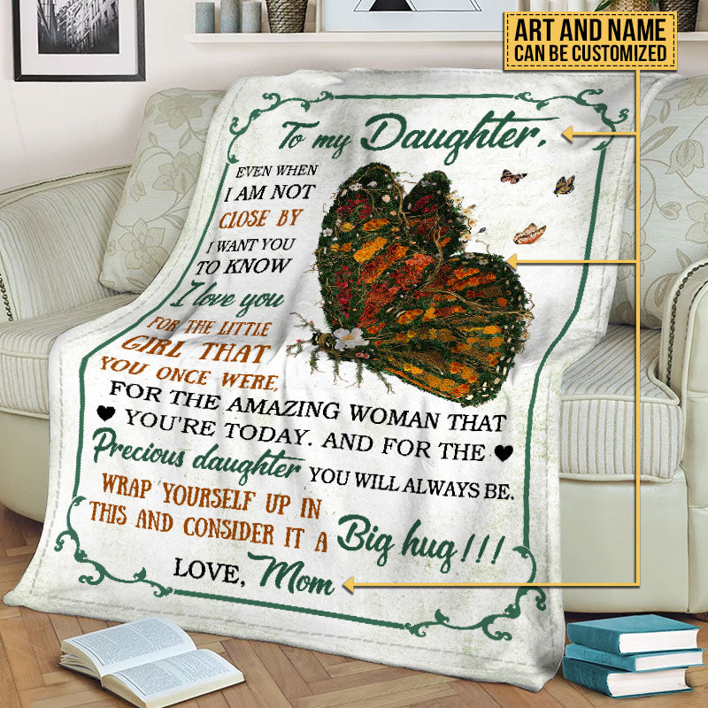 Garden Gift For Daughter Granddaughter Niece Floral Art Even When Custom Blanket