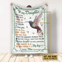 Garden Gift For Daughter Granddaughter Niece Floral Art Even When Custom Blanket