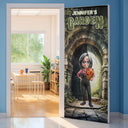 Happy,Gardening,Gift For Yourself - Garden Of The Girl - Personalized Door Cover