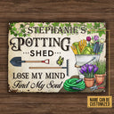 Gardening Potting Shed Custom Classic Metal Signs