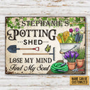 Gardening Potting Shed Custom Classic Metal Signs