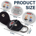 Gift For Daughter,Gift For Son,Gift For Grandkids,Dad - Daughters (Adult),Dad - Sons,Mom - Daughters (Adult),Mom - Sons,Dad - Daughters (Young),Mom - Daughters (Young),Love,German - Gib Einfach Dein Bestes - Personalisierter Pocket Hug Leder Schlüsselanhänger