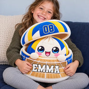 Baseball,Christmas,Gift For Kids,Icon,Playful,Top Market - Gift For Kid Boys Girls - Personalized Name Number & Cute Squishy Dumpling Ball Sport Pillow