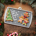 Gift For Women,Gift For Grandma,Love,Christmas - Gingerbread Cookie World Full Of Grandmas - Personalized 2-Layered Wooden Ornament