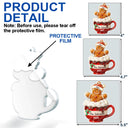 Happy,Christmas,Gift For Couples,Gift For Grandparents,Parents,Family - Gingerbread Cup Family - Personalized Custom Shaped Acrylic Ornament