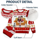 Happy,Family,Christmas - Gingerbread Family - Personalized Unisex Ugly Sweater