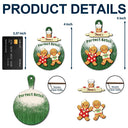 Parents,Gift For Mother,Gift For Father,Gift For Grandpa,Gift For Grandma,Gift For Grandparents,Love,Christmas - Gingerbread Grandparents Parents Perfect Batch - Personalized 2-Layered Wooden Ornament