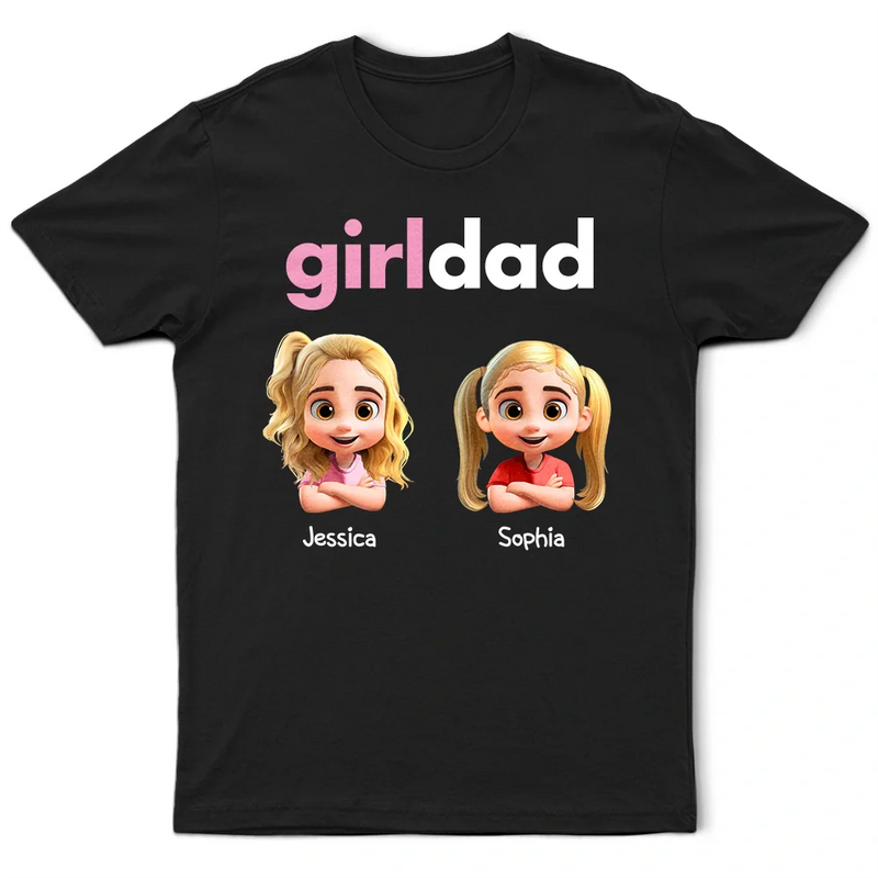 Girl Dad Personalized T Shirt – Wander Prints - Main Image