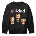 Gift For Husband, Gift For Father, Happy, Dad - Daughters (Young) - Girl Dad - Personalized T Shirt