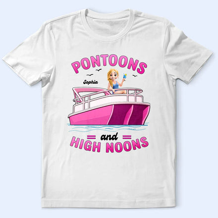 Girls Trip Pontoon & High Noons - Personalized T Shirt