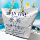 Gift For Bestie, Beach, Summer, Happy, Gift For Women - Girls Trip A Lot Of Laughter & Memories - Personalized Beach Bag