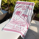 Gift For Bestie, Beach, Summer, Happy, Gift For Women - Girls Trip A Lot Of Laughter & Memories - Personalized Beach Towel