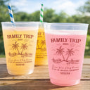 Gift For Bestie,Old Best friends,Family,Happy,Summer - Girls Trip A Lot Of Laughter & Memories - Personalized Frosted Cups